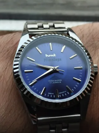 Reloj HMT Himalaya. Esfera Azul.