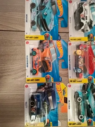 Lote 9 Hot Wheels Art Cars