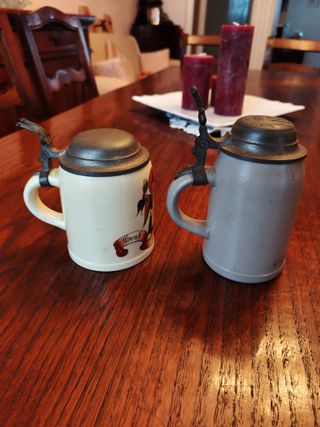 boccali birra Munchen con coperchio mai usati