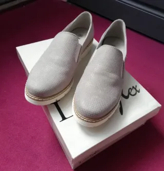 Zapatos Ladyflex Beige/Plata Mujer