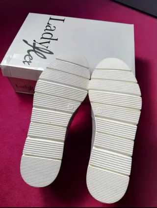 Zapatos Ladyflex Beige/Plata Mujer