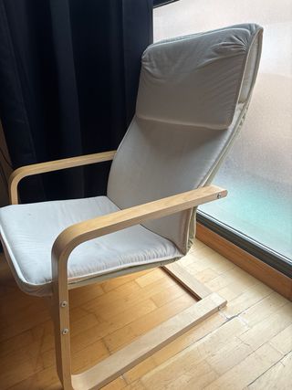 Butaca Ikea Madera Beige (madrid)