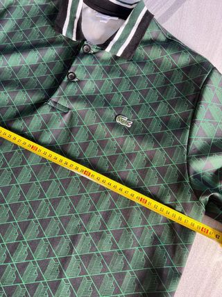 Polo Lacoste verde/negro talla XL