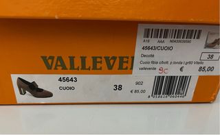 Scarpe Valleverde simil Mary Jane marroni