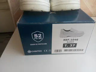 Zapatos de seguridad blancos