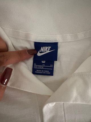 Polo Nike Blanco Manga Larga