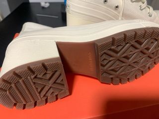 Converse plataforma beige/blanco talla 39