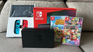 Nintendo Switch + Animal Crossing + Mario Kart