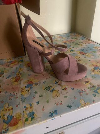 Zapatos de tacón ONLY rosa fiesta