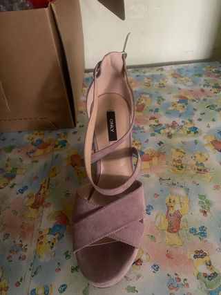 Zapatos de tacón ONLY rosa fiesta