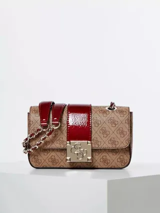 Bolso Guess Marrón y Granate