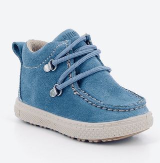Scarpe in pelle scamosciata blu n. 26