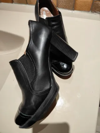 Zapatos de piel Vermont mujer negros