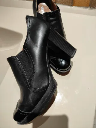 Zapatos de piel Vermont mujer negros