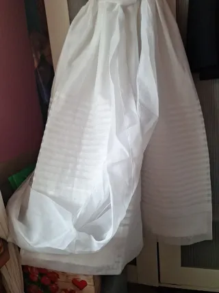 Vestido comunión blanco talla 120, para 10/11 años