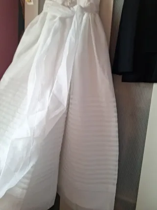 Vestido comunión blanco talla 120, para 10/11 años