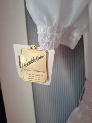 Vestido comunión blanco talla 120, para 10/11 años