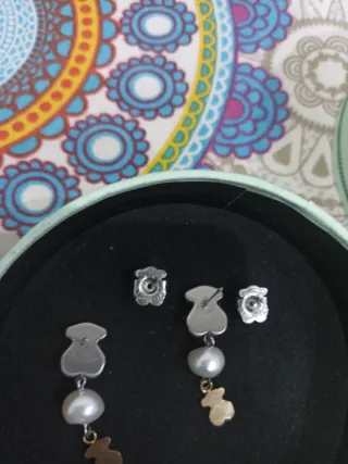 Orecchini TOUS originali perla e orsetto