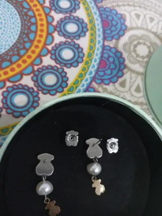 Orecchini TOUS originali perla e orsetto