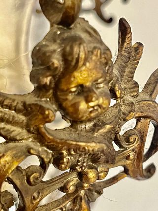 Lampadario sospensione bronzo anni '50