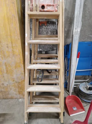 Escalera de madera 5 peldaños