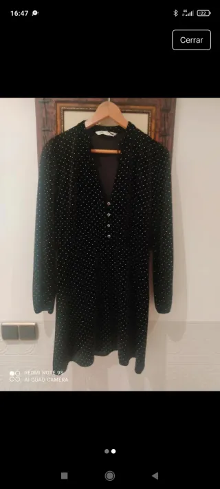 Vestido negro terciopelo