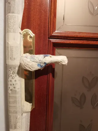 Puerta madera tipo francesa