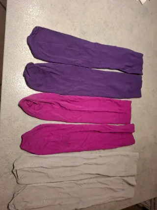 Set 3 gambaletti alti Collant coprente con