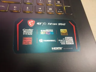 MSI TITAN GT76 9SG 4K 2080