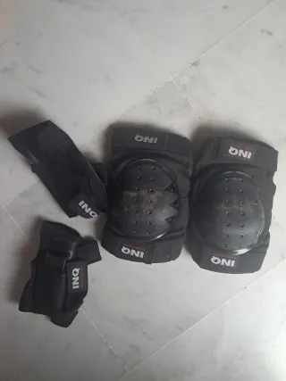 Patines blancos mujer talla 38 bolsa y protectores