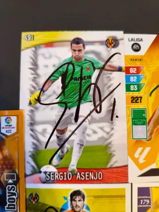 Lote 5 cromos auto Villarreal Club de futbol