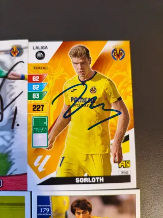 Lote 5 cromos auto Villarreal Club de futbol