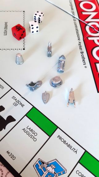 Monopoly Classico Hasbro "euro" pedine in Metallo