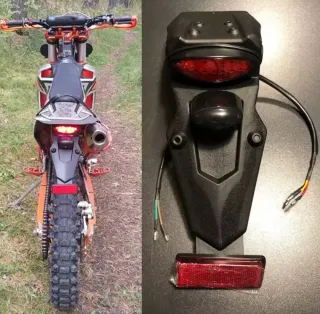 Portamatrículas LED Homologado ITV Moto