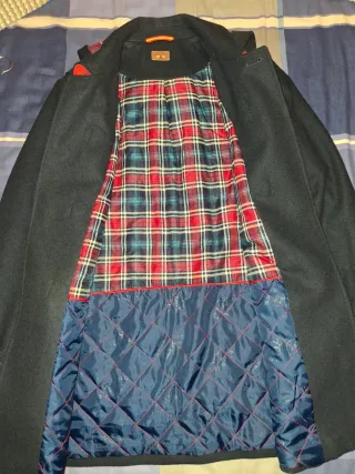 Abrigo de hombre azul marino