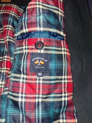 Abrigo de hombre azul marino