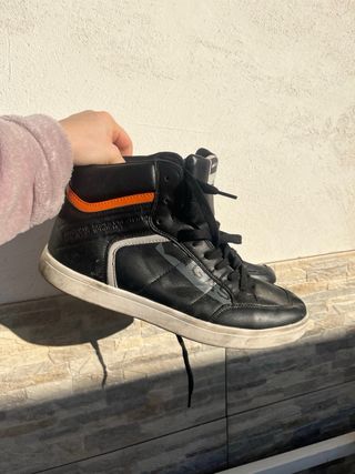 Scarpe GAS uomo nere e arancioni