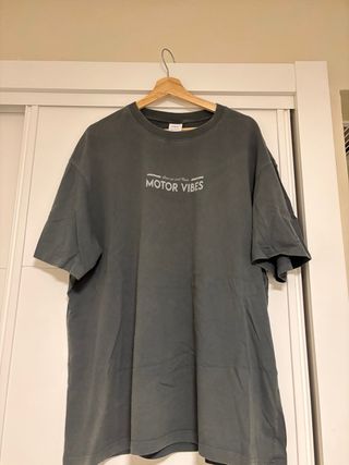 Camiseta Zara Gris Estampada