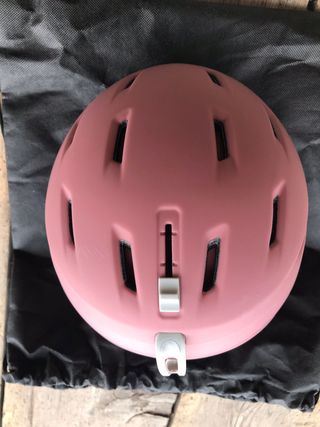 Casco de esquí Smith rosa mujer