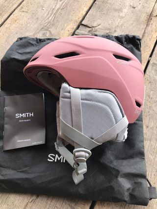 Casco de esquí Smith rosa mujer