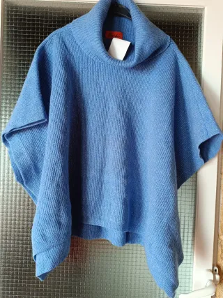 Jersey/Poncho Talla Grande Azul 52/6XL Nuevo