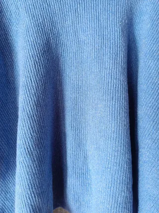 Jersey/Poncho Talla Grande Azul 52/6XL Nuevo