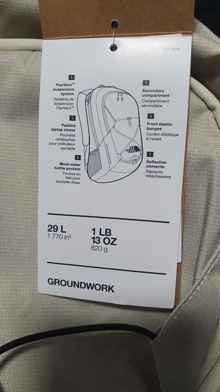 Mochila The North Face 29L Beige/Negra