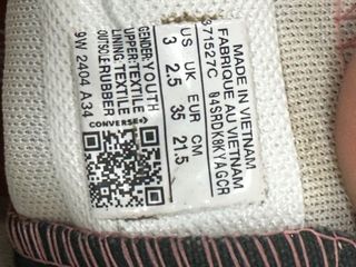 Converse Platform Nere/Rosa Tg 35