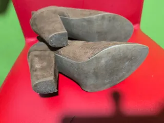 Botines LFT (Zara) de antelina marrón talla 36