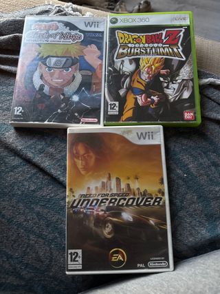 Lote 3 Juegos Wii y Xbox 360