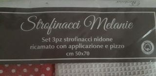 Set 3 strofinacci Melanie Preziosa Home