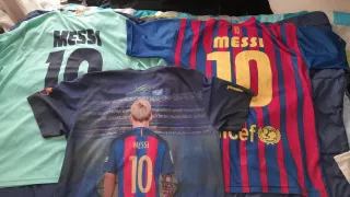 Lote 3 Maglie Calcio Messi XL