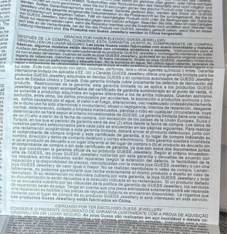 Anillo Guess Nuevo Plata