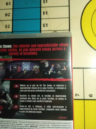 PRecintaDO  Switch - Terrifier: The Arcade game